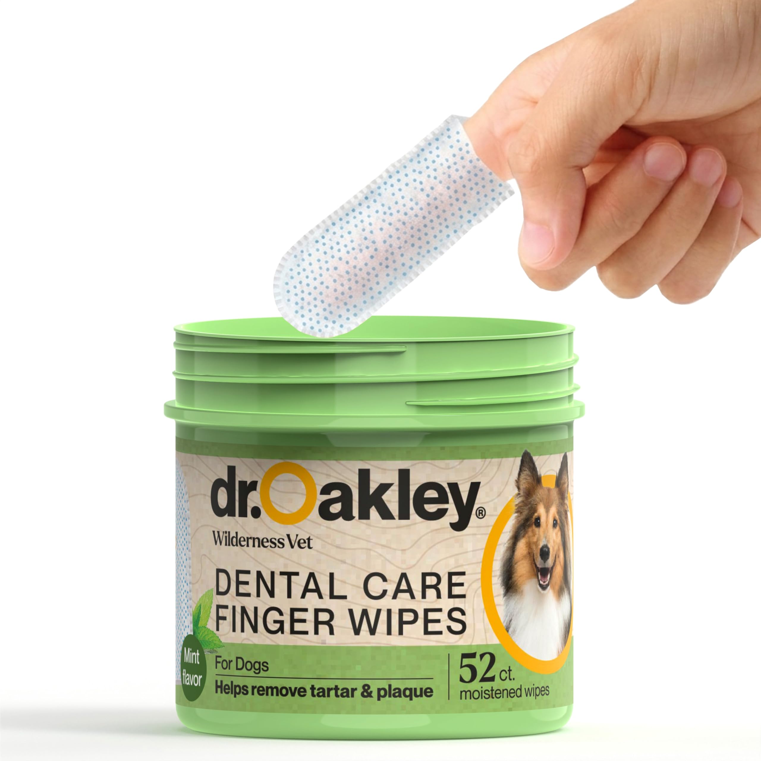 Amazon.com: Dr. Oakley Dog Dental Wipes Finger Dental Care - Mint